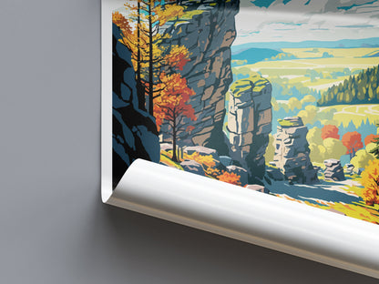 Moravian Karst Travel Print Wall Art Moravian Karst Wall Hanging Home Décor Moravian Karst Gift Art Lovers Czech Republic Art Lover Gift