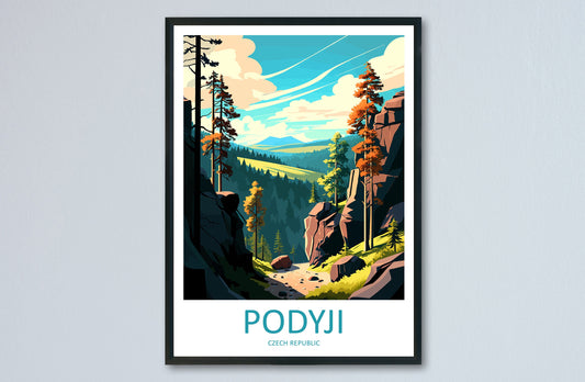 Podyji Travel Print Wall Art Podyji Wall Hanging Home Décor Podyji Gift Art Lovers Czech Republic Art Lover Gift Podyji Art Decor