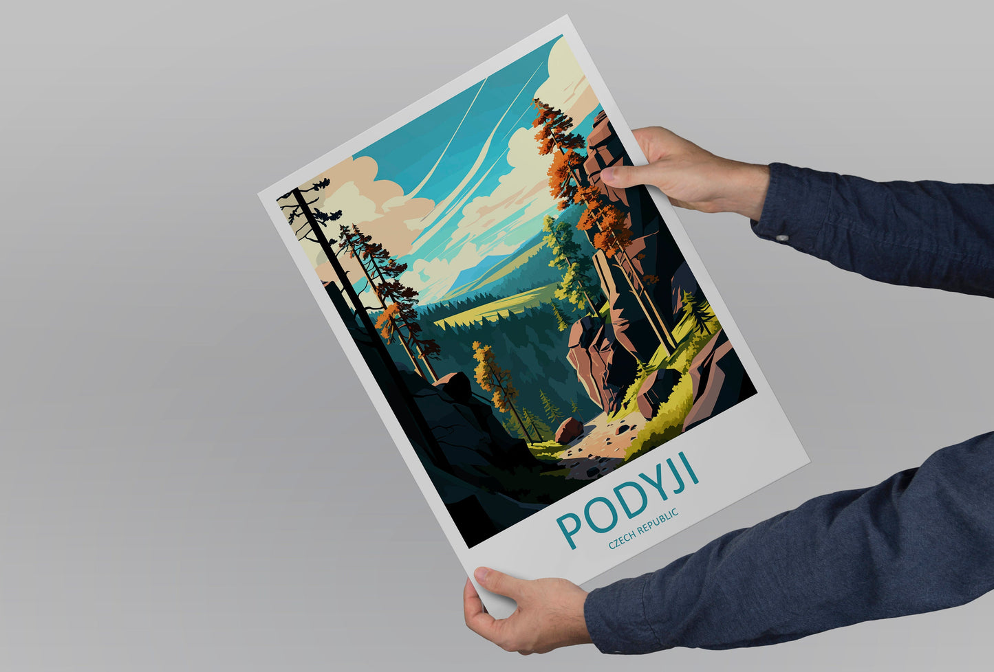 Podyji Travel Print Wall Art Podyji Wall Hanging Home Décor Podyji Gift Art Lovers Czech Republic Art Lover Gift Podyji Art Decor