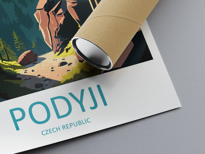 Podyji Travel Print Wall Art Podyji Wall Hanging Home Décor Podyji Gift Art Lovers Czech Republic Art Lover Gift Podyji Art Decor