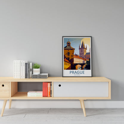 Prague Travel Print Wall Art Prague Wall Hanging Home Décor Prague Gift Art Lovers Czech Republic Art Lover Gift Prague Art Decor