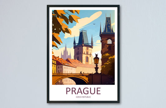 Prague Travel Print Wall Art Prague Wall Hanging Home Décor Prague Gift Art Lovers Czech Republic Art Lover Gift Prague Art Decor