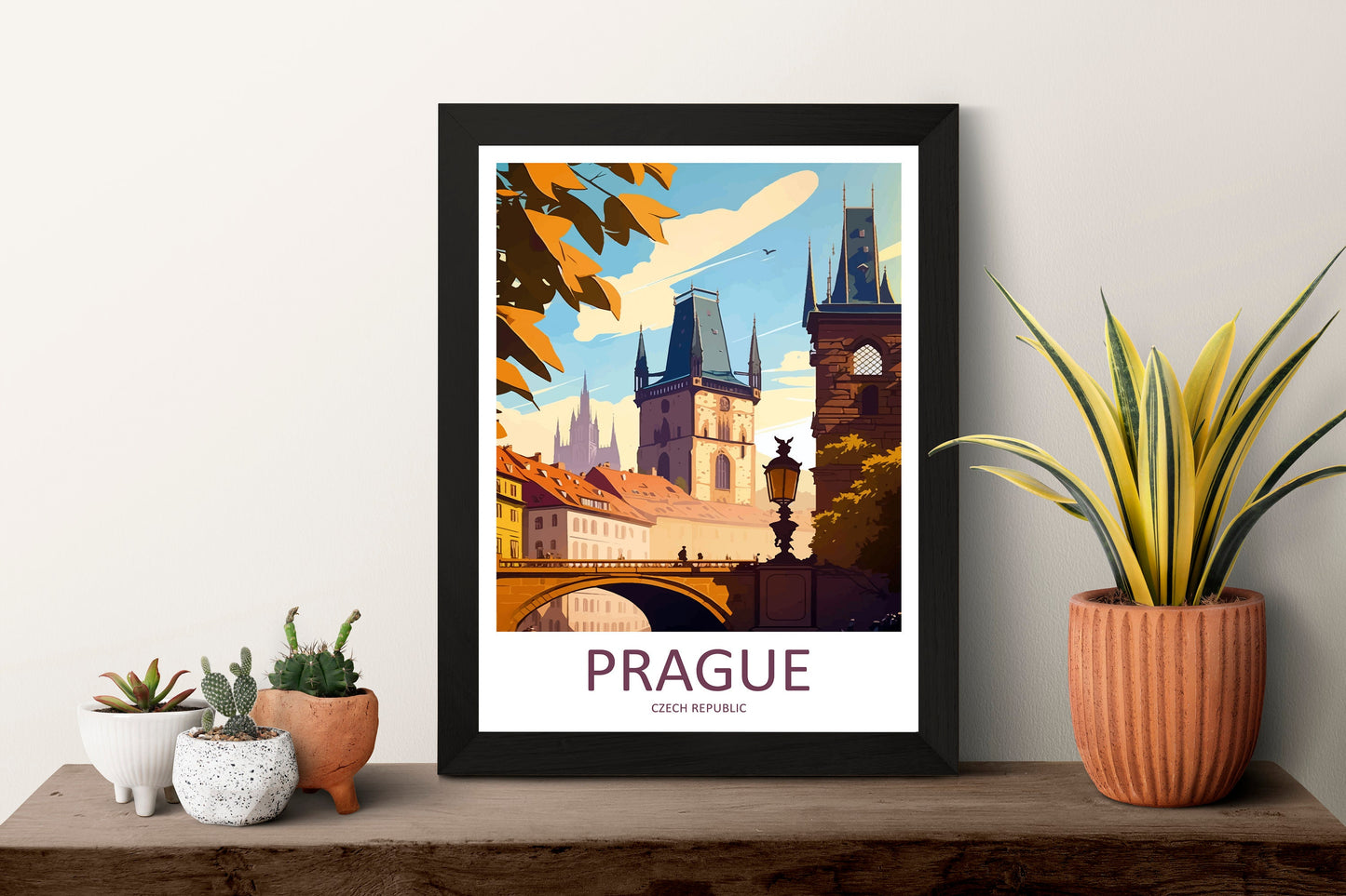 Prague Travel Print Wall Art Prague Wall Hanging Home Décor Prague Gift Art Lovers Czech Republic Art Lover Gift Prague Art Decor