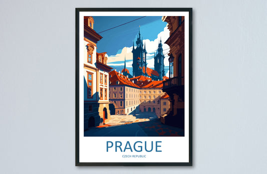 Prague Travel Print Wall Art Prague Wall Hanging Home Décor Prague Gift Art Lovers Czech Republic Art Lover Gift Prague Art Decor