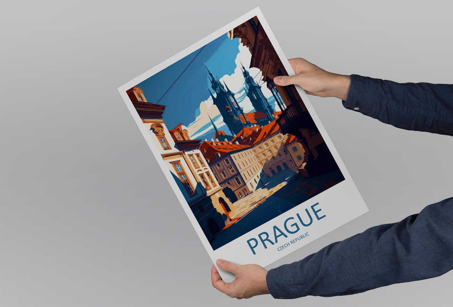 Prague Travel Print Wall Art Prague Wall Hanging Home Décor Prague Gift Art Lovers Czech Republic Art Lover Gift Prague Art Decor