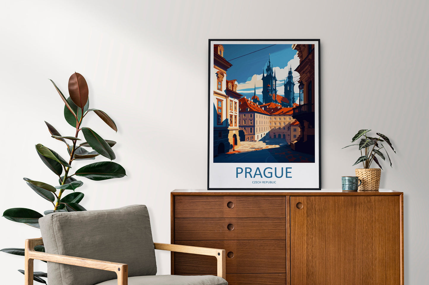 Prague Travel Print Wall Art Prague Wall Hanging Home Décor Prague Gift Art Lovers Czech Republic Art Lover Gift Prague Art Decor