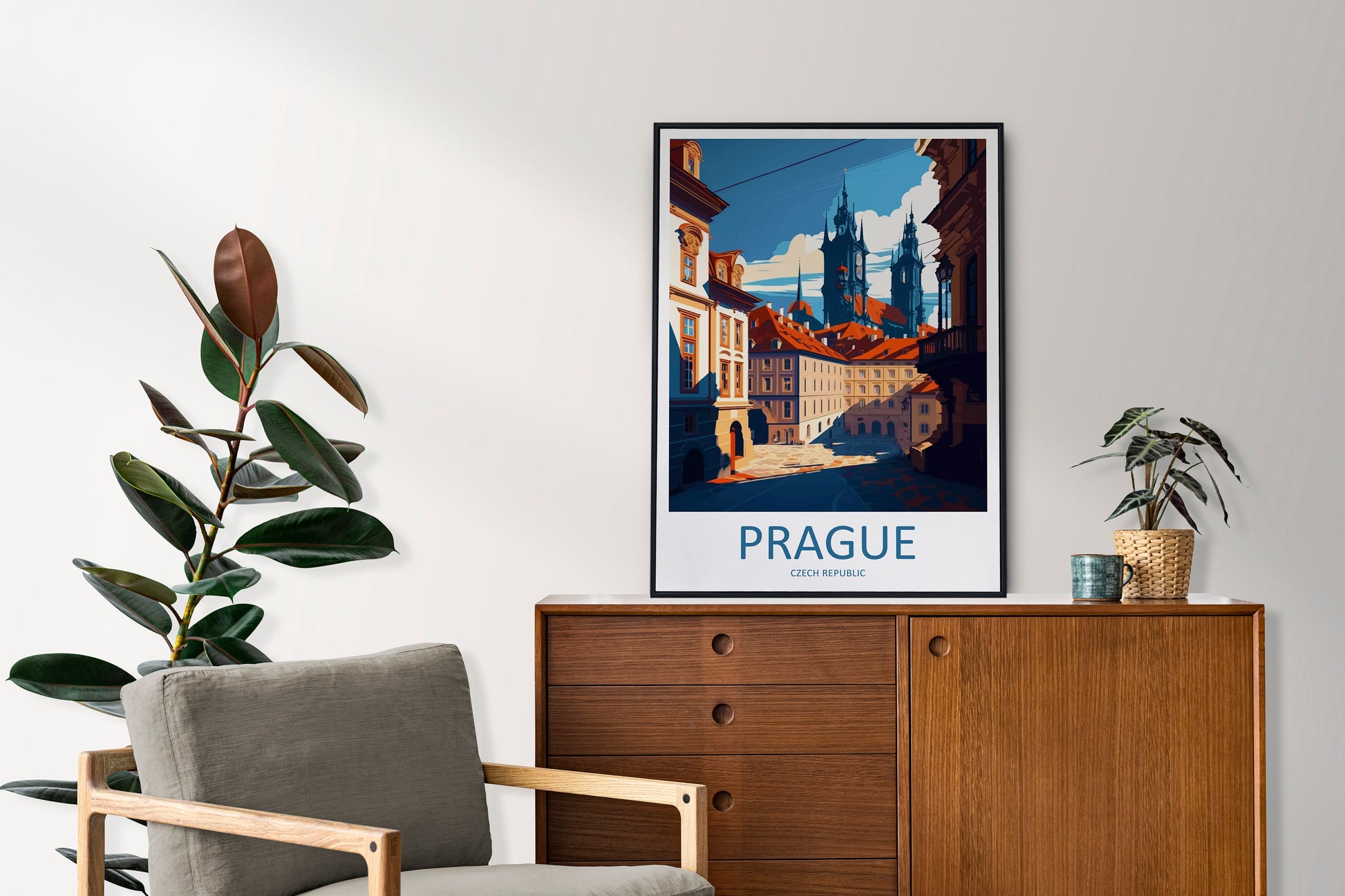 Prague Travel Print Wall Art Prague Wall Hanging Home Décor Prague Gift Art Lovers Czech Republic Art Lover Gift Prague Art Decor