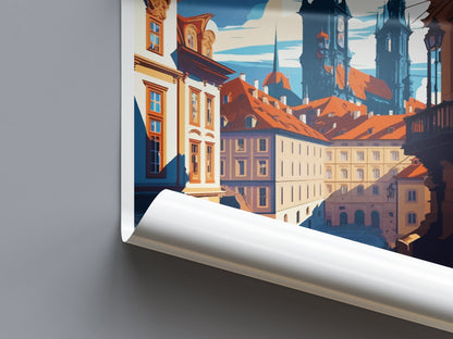 Prague Travel Print Wall Art Prague Wall Hanging Home Décor Prague Gift Art Lovers Czech Republic Art Lover Gift Prague Art Decor