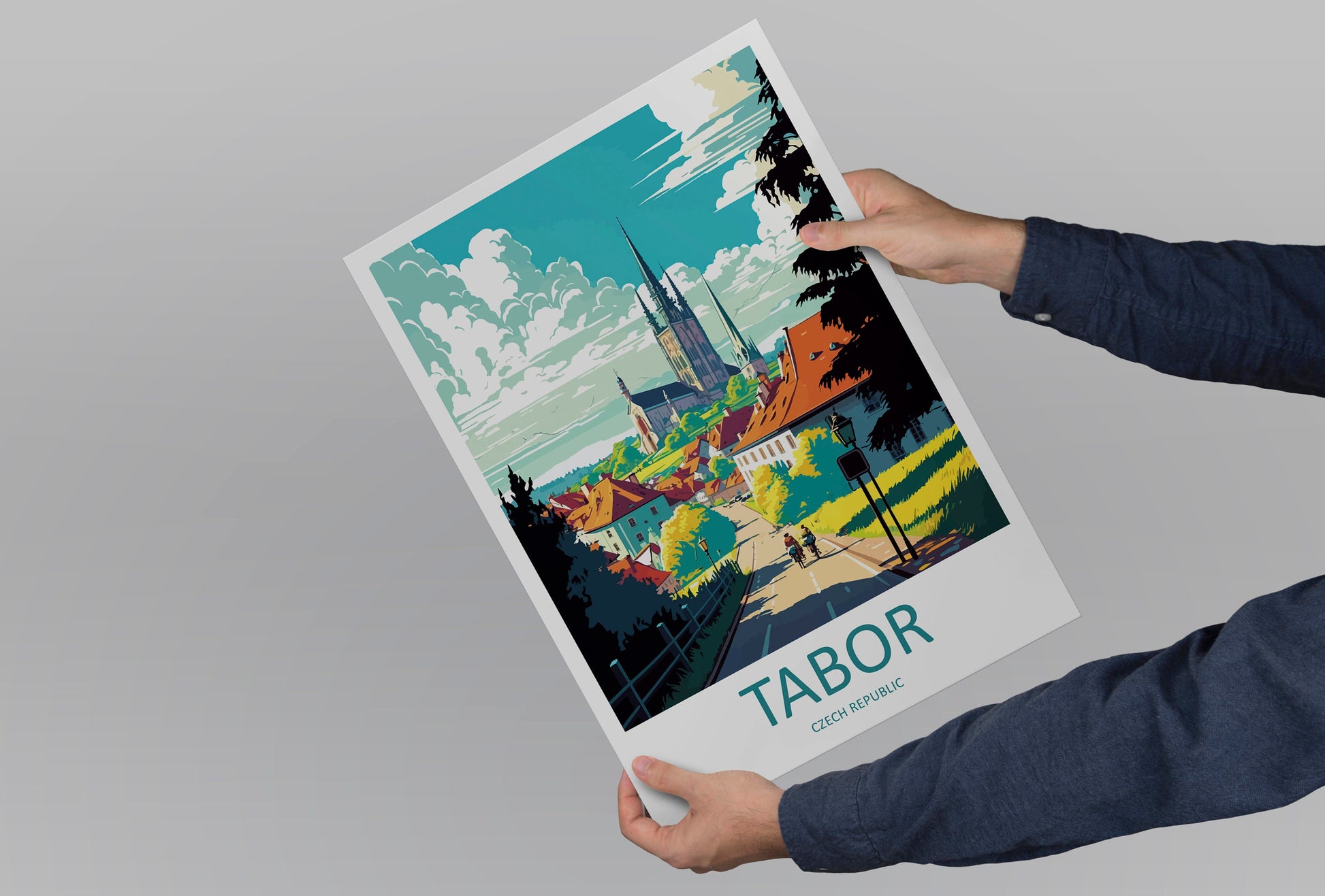 Tabor Travel Print Wall Art Tabor Wall Hanging Home Décor Tabor Gift Art Lovers Czech Republic Art Lover Gift Tabor Art Decor