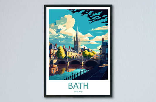 Bath Travel Print Wall Art Bath Wall Hanging Home Décor Bath Gift Art Lovers England Art Lover Gift Bath City England Travel Art Gift