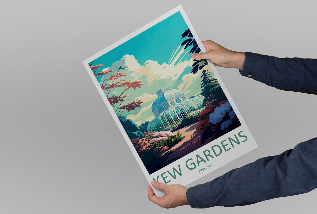 Kew Gardens Travel Print Wall Art Kew Gardens Wall Hanging Home Décor Kew Gardens Gift Art Lovers England Art Lover Gift Kew Gardens Artwork