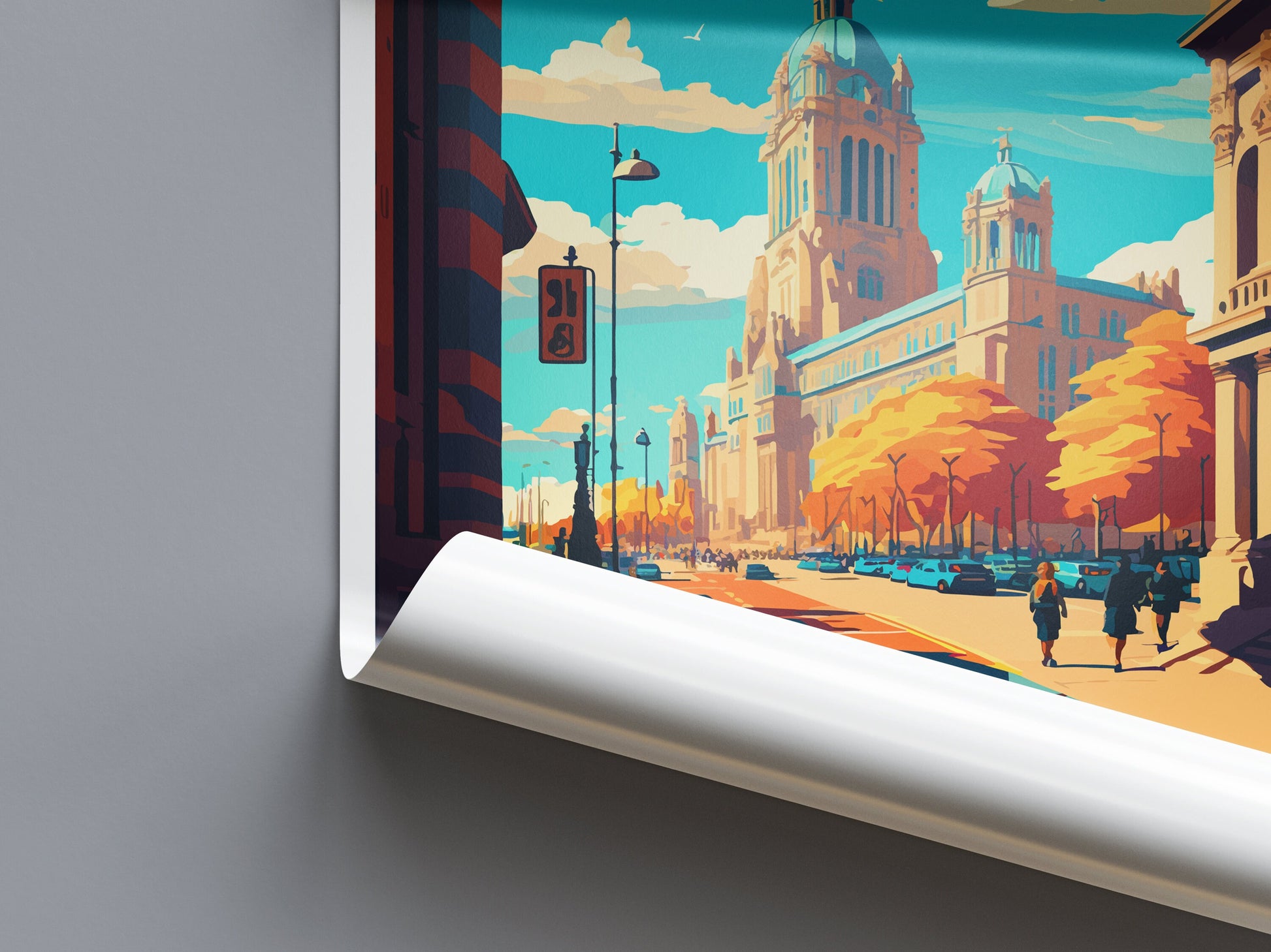 Liverpool Travel Print Wall Art Liverpool Wall Hanging Home Décor Liverpool Gift Art Lovers England Art Lover Gift Liverpool Travel Art Gift