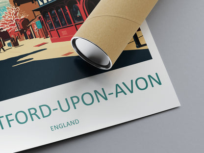 Stratford-upon-avon Travel Print Wall Art Stratford-upon-avon Wall Hanging Home Décor Stratford-upon-avon Gift Art Lovers England Art Lover