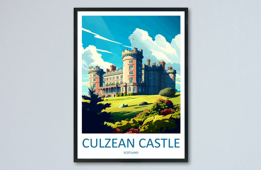 Culzean Castle Travel Print Wall Art Culzean Castle Wall Hanging Home Décor Culzean Castle Gift Art Lovers Scotland Art Lover Gift