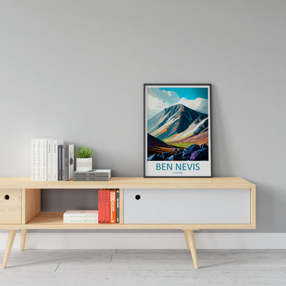 Ben Nevis Travel Print Wall Art Ben Nevis Wall Hanging Home Décor Ben Nevis Gift Art Lovers Scotland Art Lover Gift Ben Nevis Travel Artwork