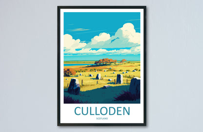 Culloden Travel Print Wall Art Culloden Wall Hanging Home Décor Culloden Gift Art Lovers Scotland Art Lover Gift Culloden Travel Artwork