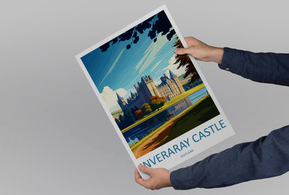 Inveraray Castle Travel Print Wall Art Inveraray Castle Wall Hanging Home Décor Inveraray Castle Gift Art Lovers Scotland Art Lover Gift