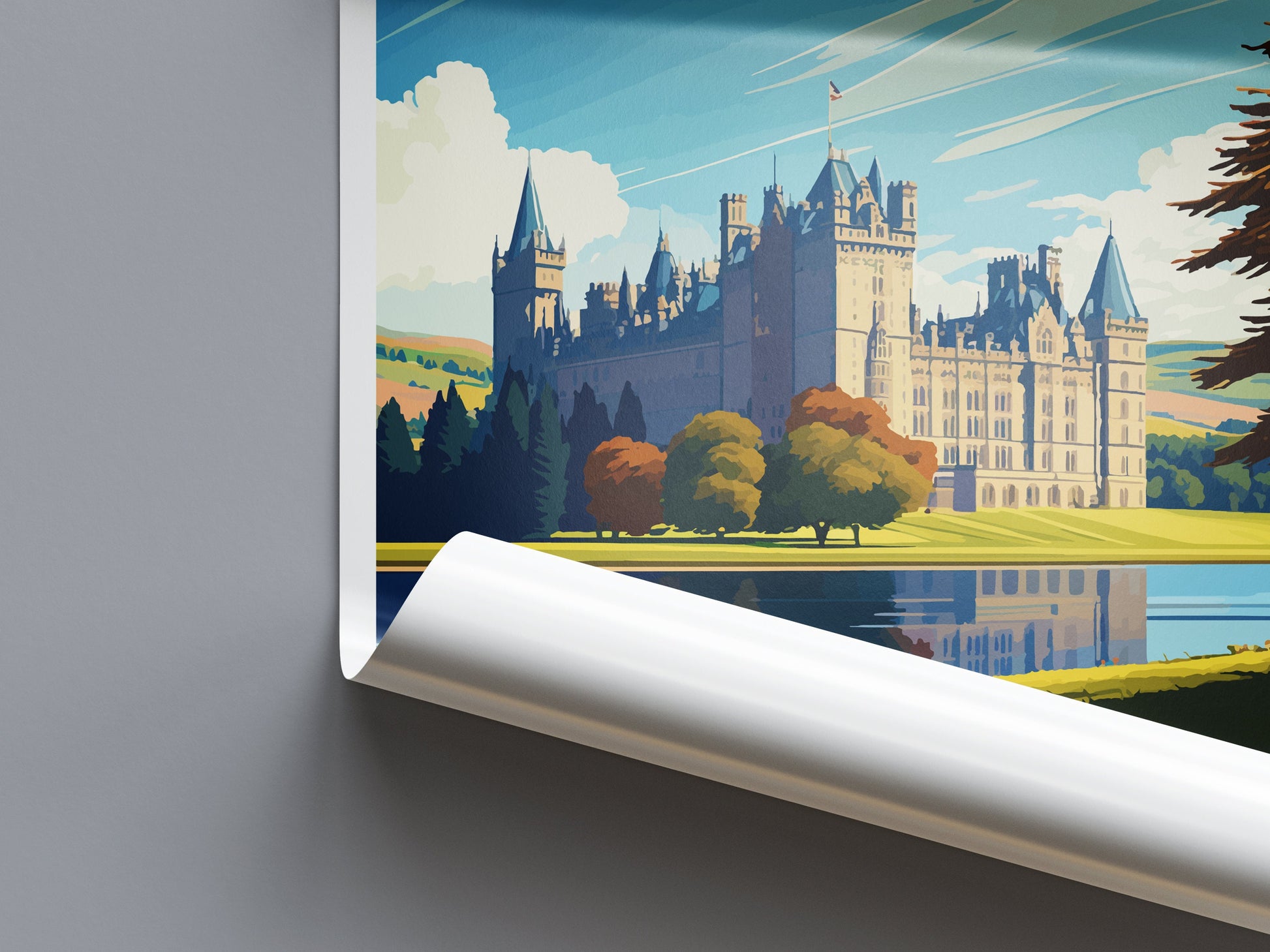 Inveraray Castle Travel Print Wall Art Inveraray Castle Wall Hanging Home Décor Inveraray Castle Gift Art Lovers Scotland Art Lover Gift