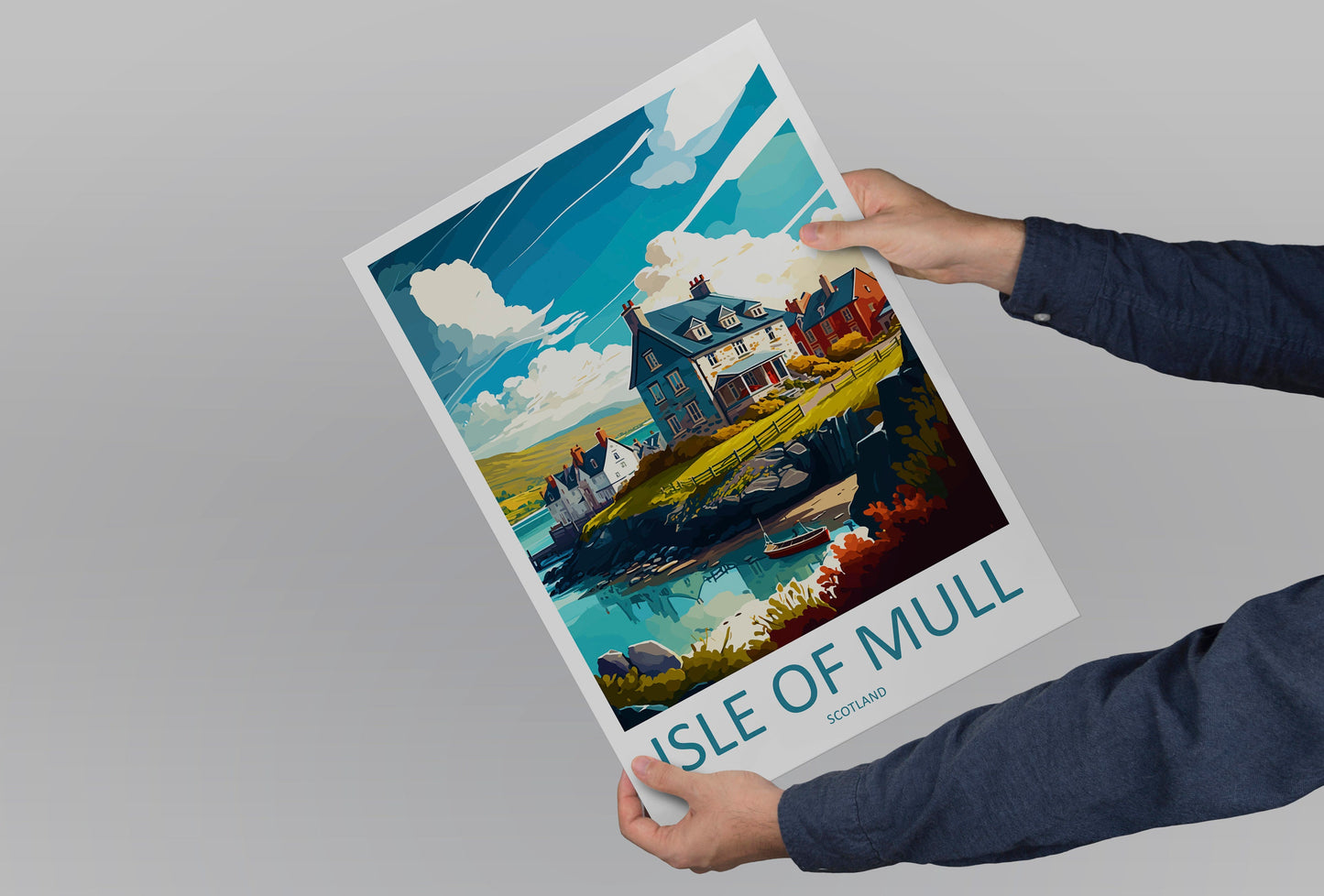 Isle Of Mull Travel Print Wall Art Isle Of Mull Wall Hanging Home Décor Isle Of Mull Gift Art Lovers Scotland Art Lover Gift Isle Of Mull