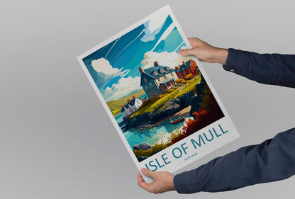Isle Of Mull Travel Print Wall Art Isle Of Mull Wall Hanging Home Décor Isle Of Mull Gift Art Lovers Scotland Art Lover Gift Isle Of Mull