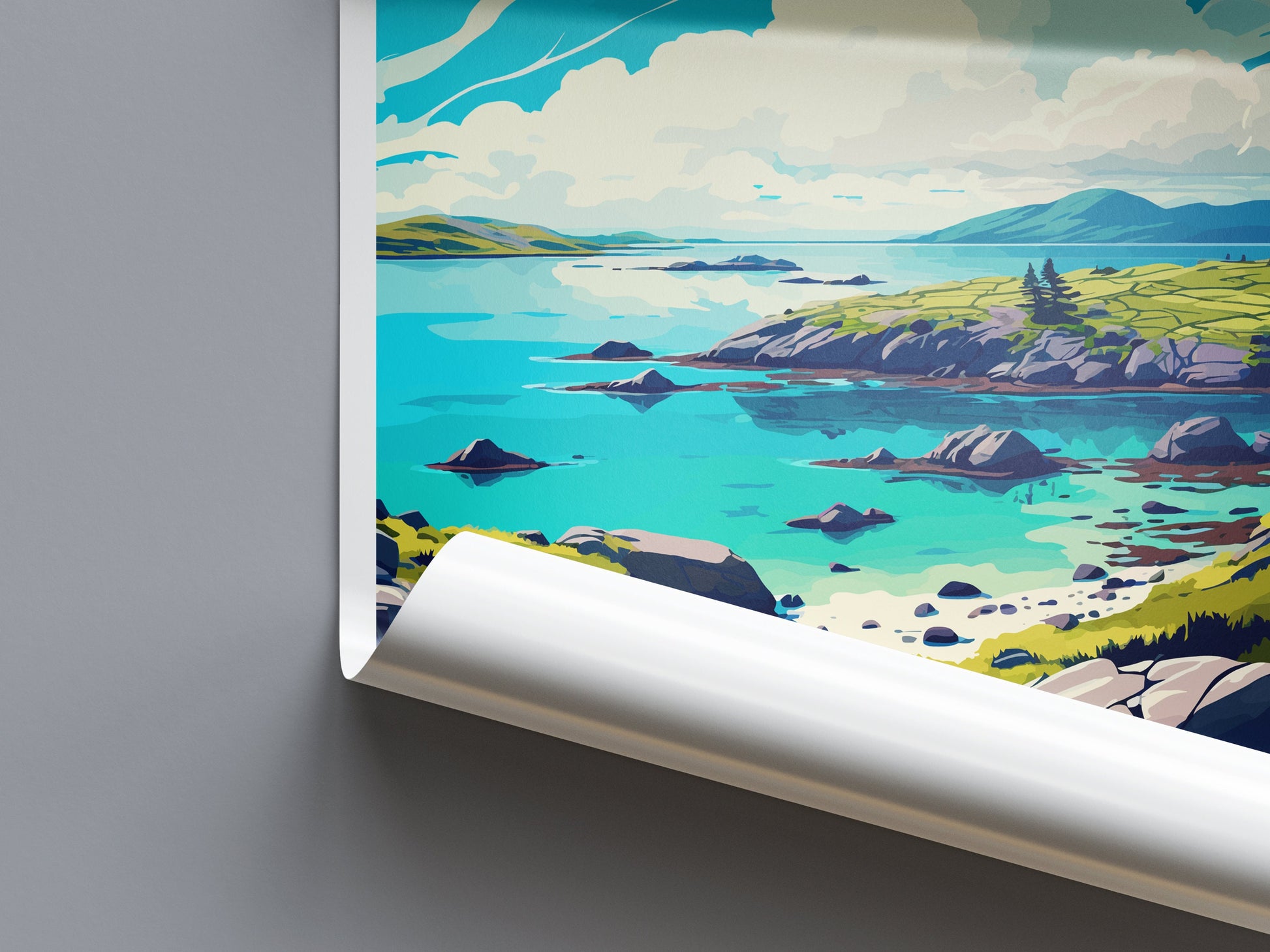Isle Of Mull Travel Print Wall Art Isle Of Mull Wall Hanging Home Décor Isle Of Mull Gift Art Lovers Scotland Art Lover Gift Isle Of Mull