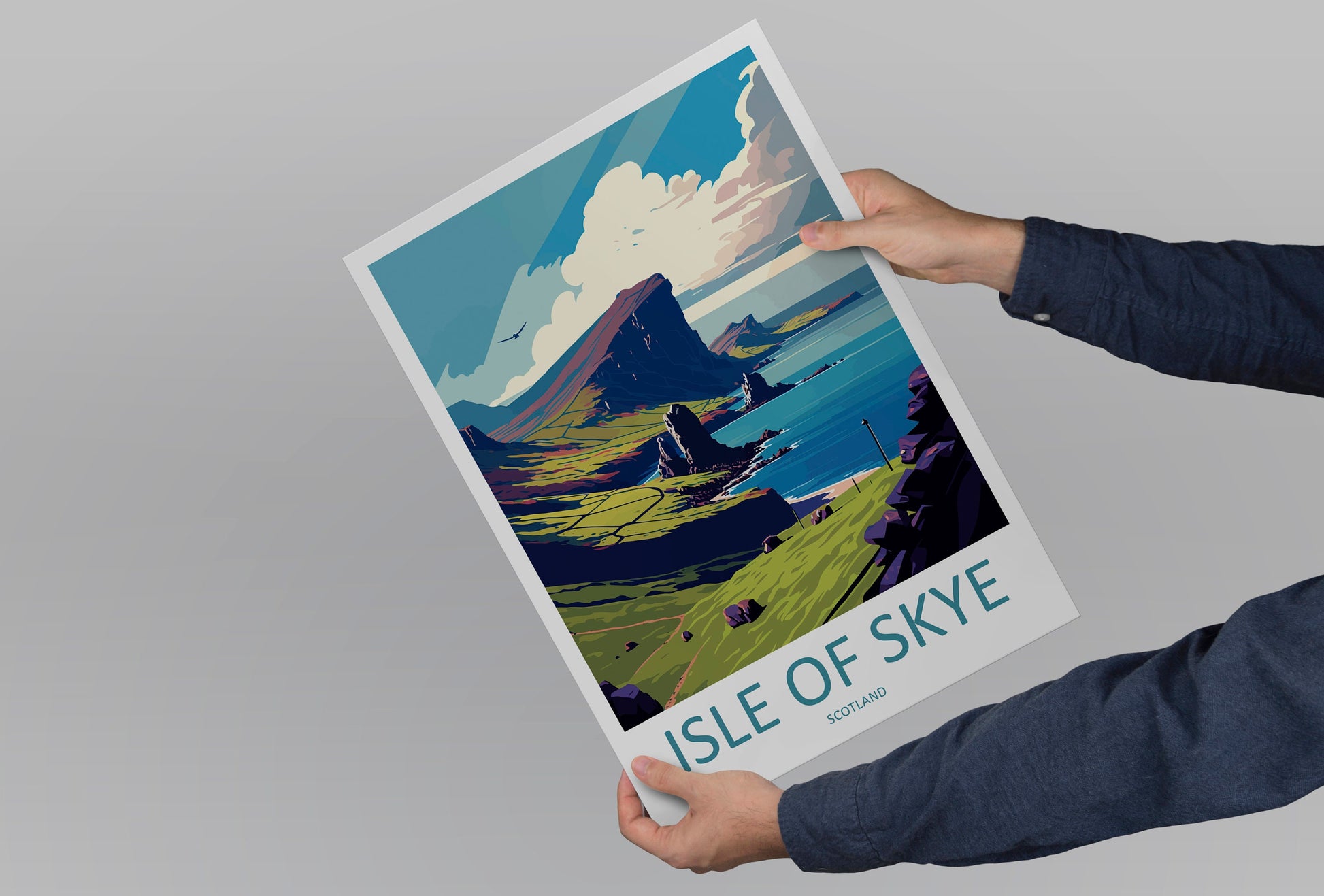 Isle Of Skye Travel Print Wall Art Isle Of Skye Wall Hanging Home Décor Isle Of Skye Gift Art Lovers Scotland Art Lover Gift Isle Of Skye