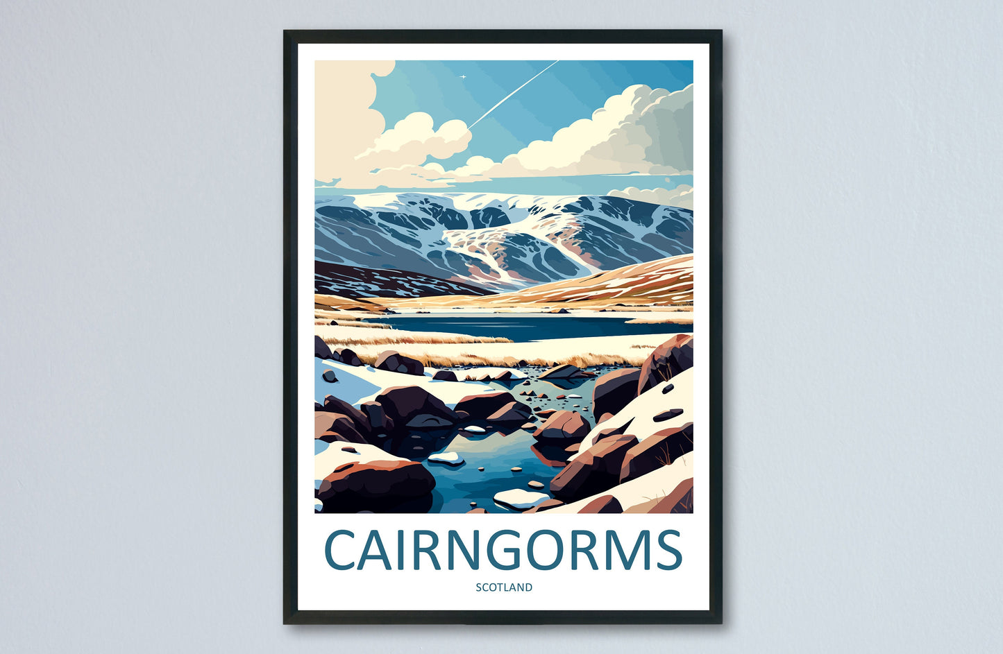 Cairngorms Travel Print Wall Art Cairngorms Wall Hanging Home Décor Cairngorms Gift Art Lovers Scotland Art Lover Gift Cairngorms Poster