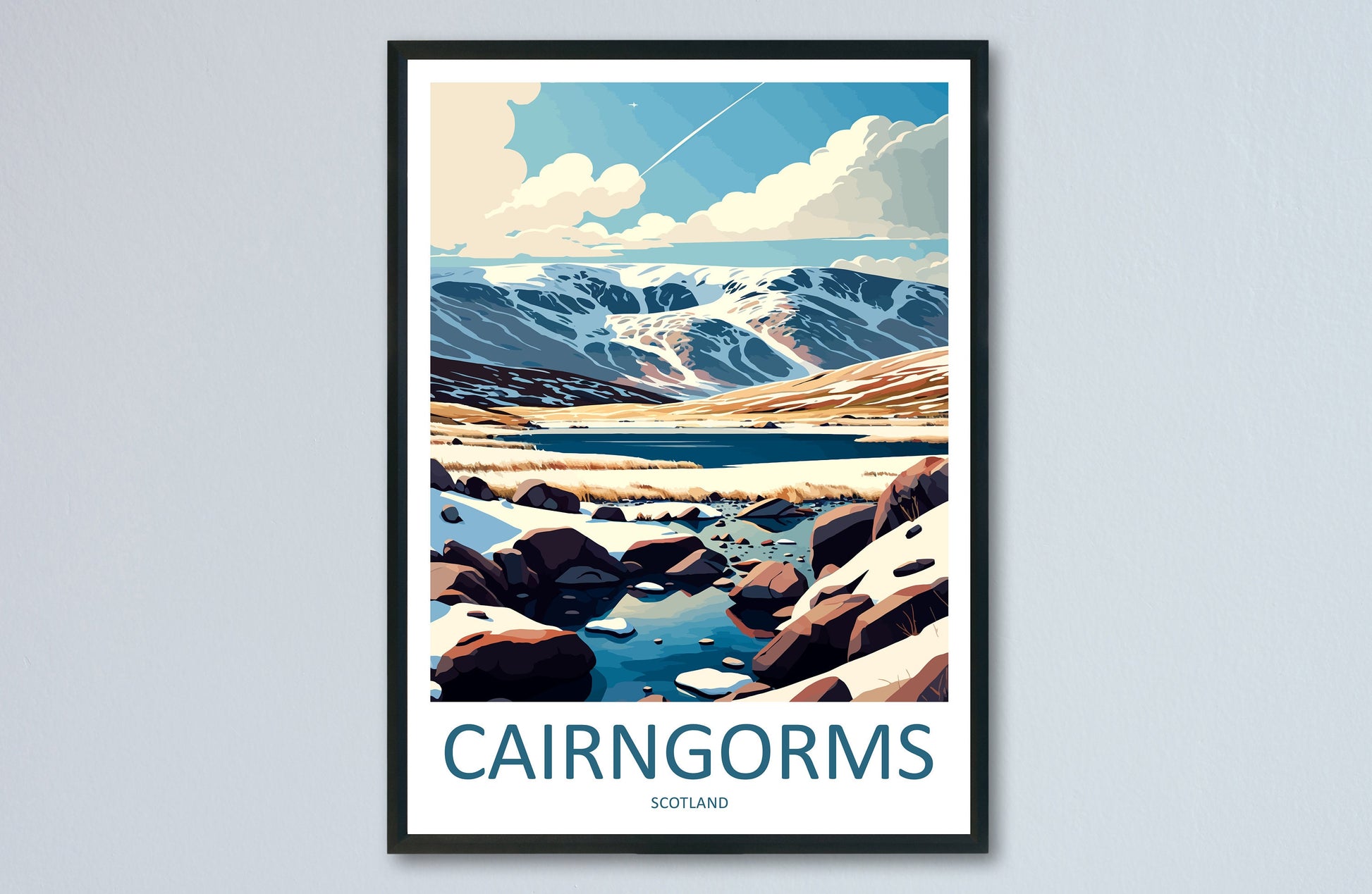 Cairngorms Travel Print Wall Art Cairngorms Wall Hanging Home Décor Cairngorms Gift Art Lovers Scotland Art Lover Gift Cairngorms Poster