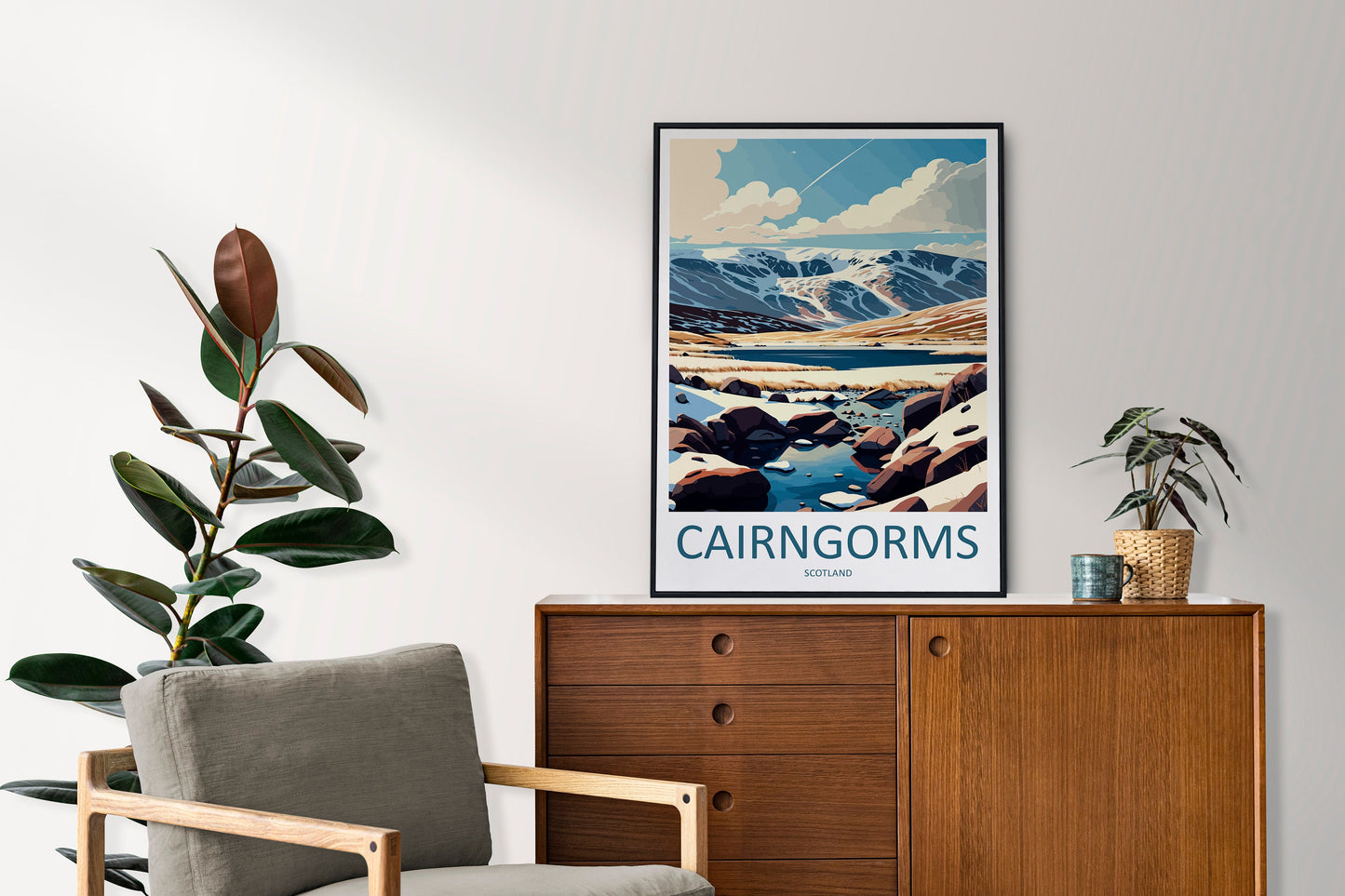 Cairngorms Travel Print Wall Art Cairngorms Wall Hanging Home Décor Cairngorms Gift Art Lovers Scotland Art Lover Gift Cairngorms Poster