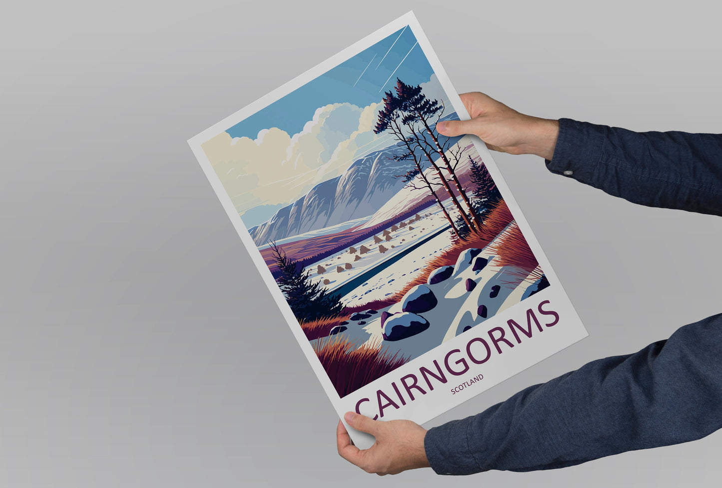 Cairngorms Travel Print Wall Art Cairngorms Wall Hanging Home Décor Cairngorms Gift Art Lovers Scotland Art Lover Gift Cairngorms Poster