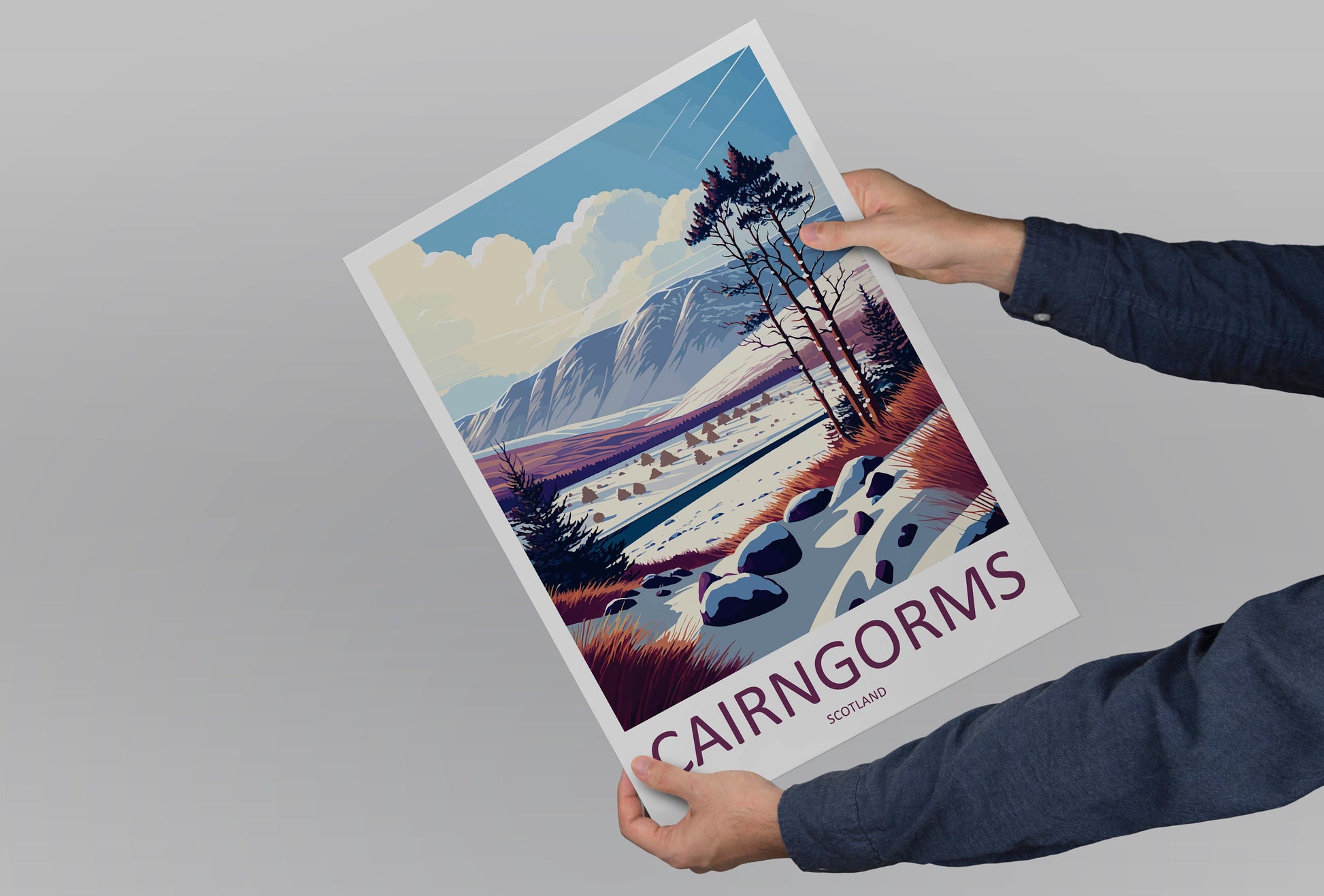 Cairngorms Travel Print Wall Art Cairngorms Wall Hanging Home Décor Cairngorms Gift Art Lovers Scotland Art Lover Gift Cairngorms Poster