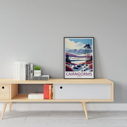 Cairngorms Travel Print Wall Art Cairngorms Wall Hanging Home Décor Cairngorms Gift Art Lovers Scotland Art Lover Gift Cairngorms Poster
