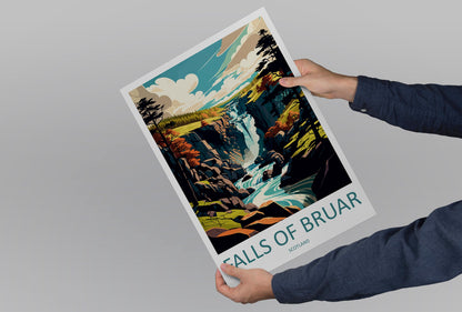 Falls Of Bruar Travel Print Wall Art Falls Of Bruar Wall Hanging Home Décor Falls Of Bruar Gift Art Lovers Scotland Art Lover Gift Bruar Art