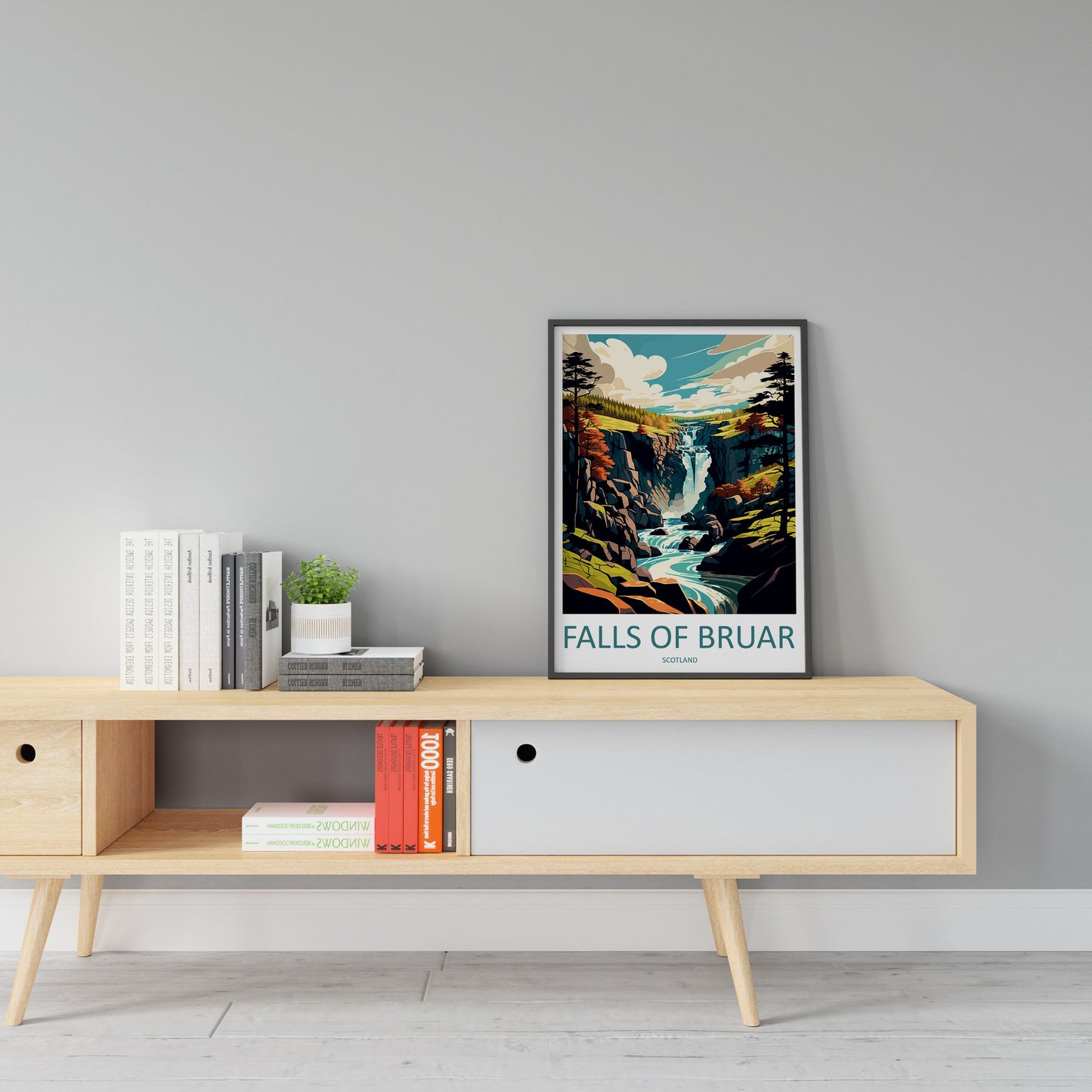 Falls Of Bruar Travel Print Wall Art Falls Of Bruar Wall Hanging Home Décor Falls Of Bruar Gift Art Lovers Scotland Art Lover Gift Bruar Art