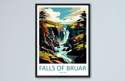 Falls Of Bruar Travel Print Wall Art Falls Of Bruar Wall Hanging Home Décor Falls Of Bruar Gift Art Lovers Scotland Art Lover Gift Bruar Art