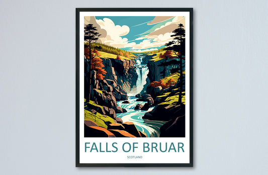 Falls Of Bruar Travel Print Wall Art Falls Of Bruar Wall Hanging Home Décor Falls Of Bruar Gift Art Lovers Scotland Art Lover Gift Bruar Art