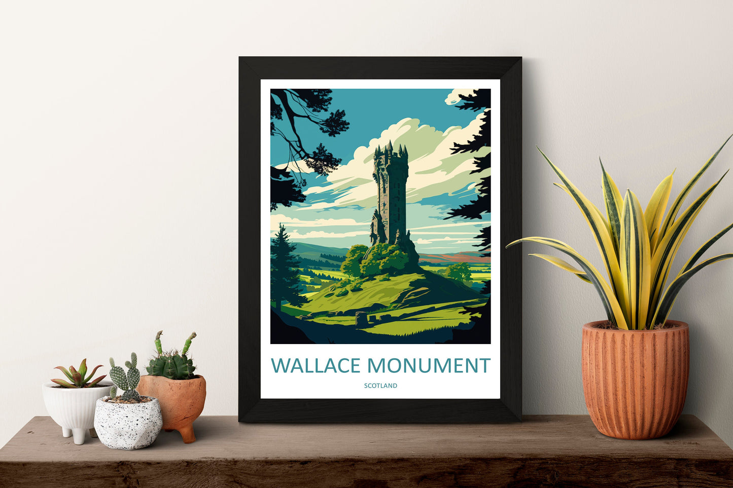 Wallace Monument Travel Print Wall Art Wallace Monument Wall Hanging Home Décor Wallace Monument Gift Art Lovers Scotland Art Lover Gift