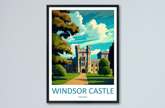 Windsor Castle Travel Print Wall Art Windsor Castle Wall Hanging Home Décor Windsor Castle Gift Art Lovers Scotland Art Lover Gift Castle