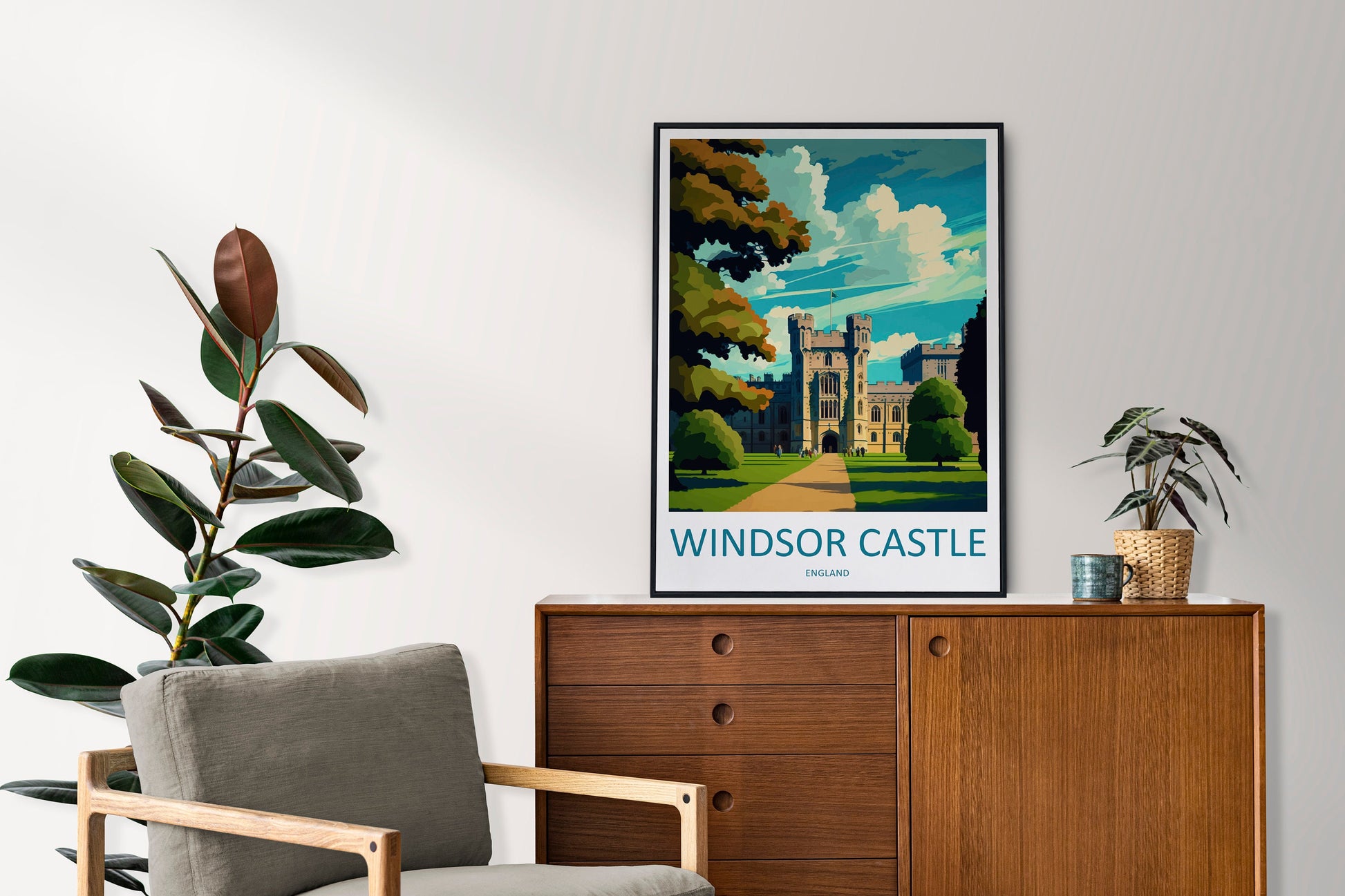 Windsor Castle Travel Print Wall Art Windsor Castle Wall Hanging Home Décor Windsor Castle Gift Art Lovers Scotland Art Lover Gift Castle