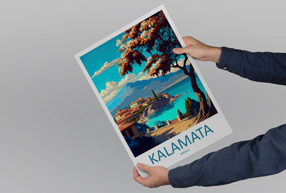 Kalamata Travel Print Wall Art Kalamata Greece Wall Hanging Home Decoration Kalamata Gift Art Lovers Wall Art Print Kalamata Greece Wall Art