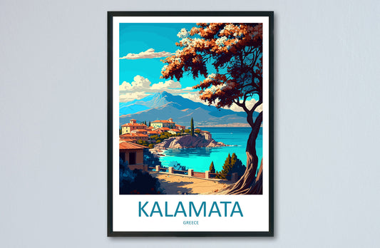 Kalamata Travel Print Wall Art Kalamata Greece Wall Hanging Home Decoration Kalamata Gift Art Lovers Wall Art Print Kalamata Greece Wall Art