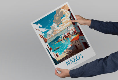 Naxos Travel Print Wall Art Naxos Greece Wall Hanging Home Decoration Naxos Gift Art Lovers Wall Art Print Naxos Greece Wall Art