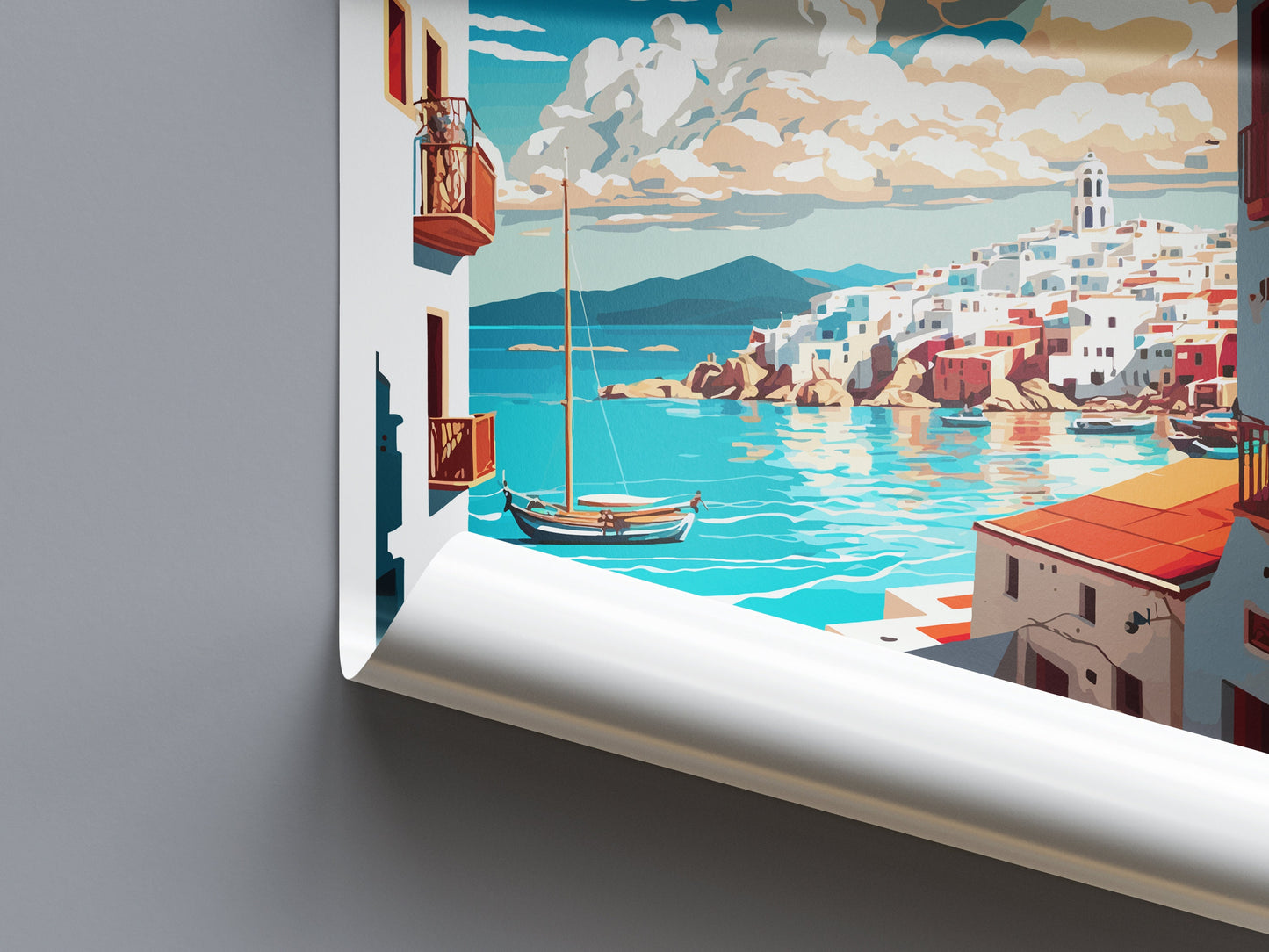 Naxos Travel Print Wall Art Naxos Greece Wall Hanging Home Decoration Naxos Gift Art Lovers Wall Art Print Naxos Greece Wall Art