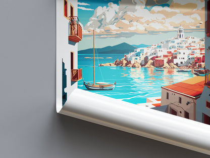 Naxos Travel Print Wall Art Naxos Greece Wall Hanging Home Decoration Naxos Gift Art Lovers Wall Art Print Naxos Greece Wall Art