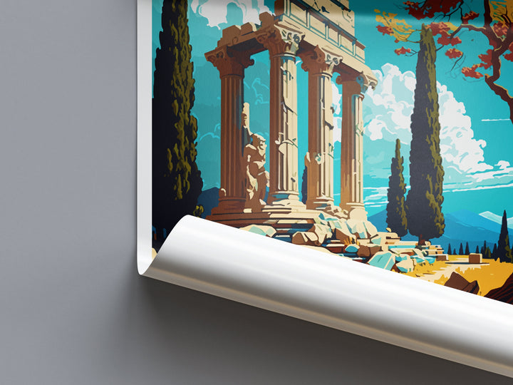 Olympia Travel Print Wall Art Olympia Greece Wall Hanging Home Decoration Olympia Gift Art Lovers Wall Art Print Olympia Greece Wall Art