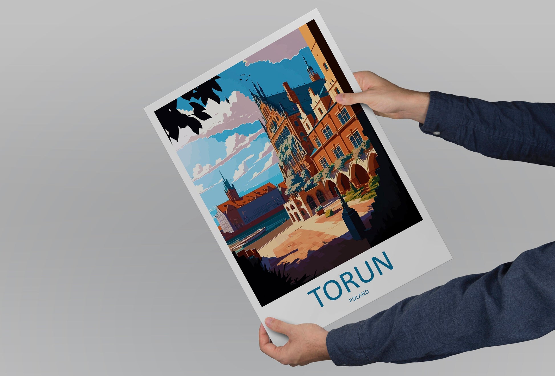 Torun Travel Print Wall Art Torun Wall Hanging Home Décor Torun Gift Art Lovers Poland Art Lover Gift Torun Travel Wall Art