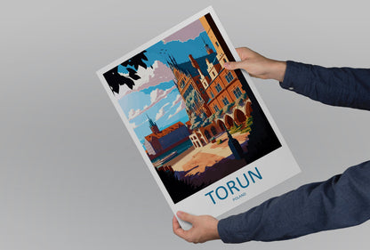 Torun Travel Print Wall Art Torun Wall Hanging Home Décor Torun Gift Art Lovers Poland Art Lover Gift Torun Travel Wall Art