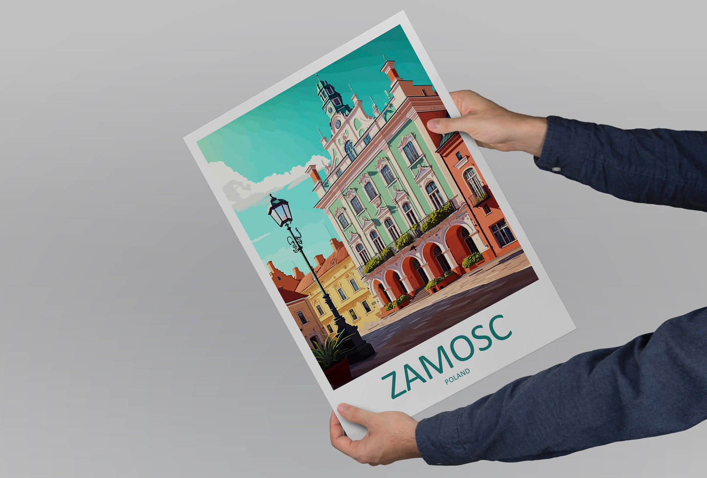 Zamosc Travel Print Wall Art Zamosc Wall Hanging Home Décor Zamosc Gift Art Lovers Poland Art Lover Gift Zamosc Travel Wall Art