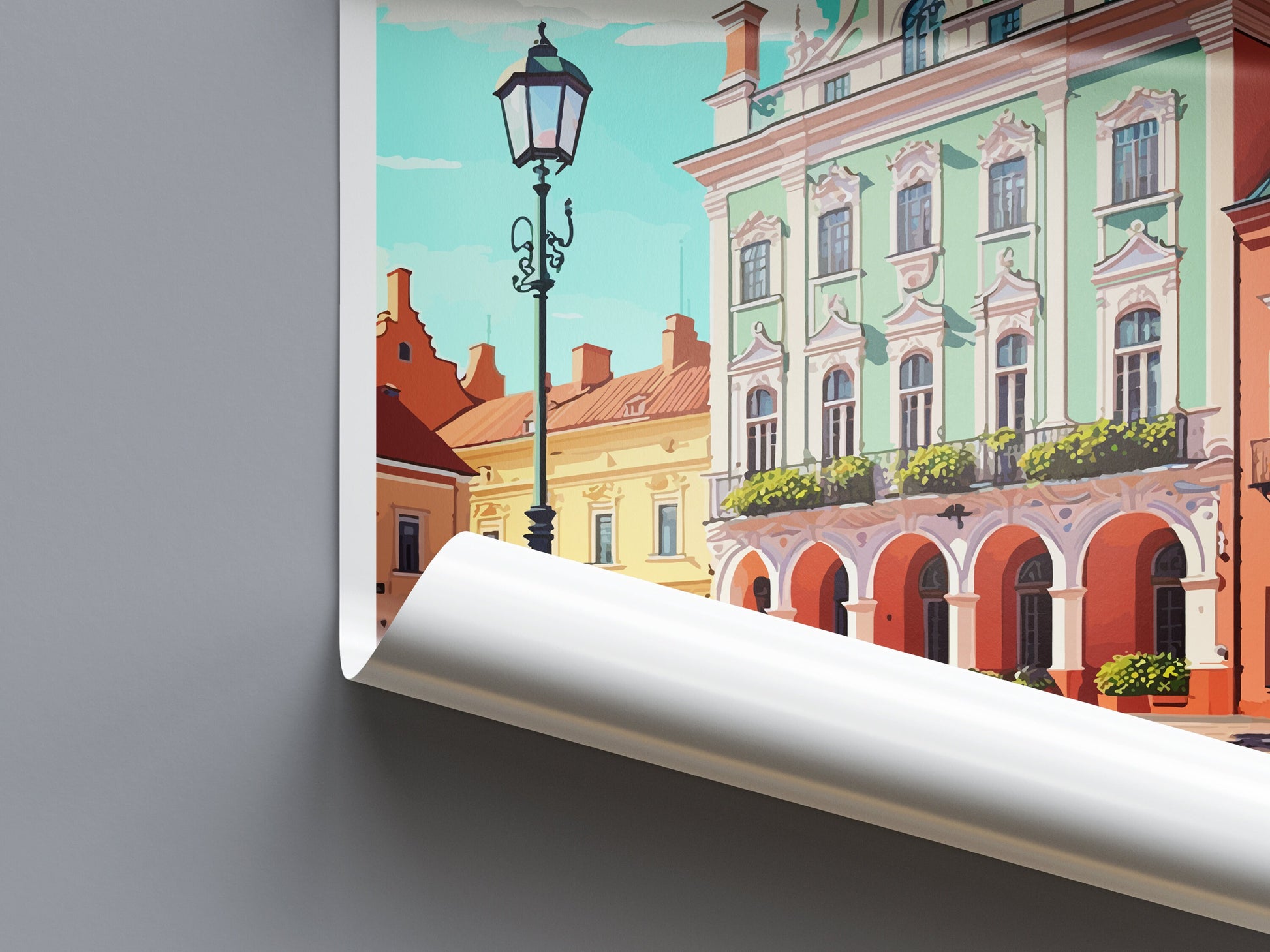Zamosc Travel Print Wall Art Zamosc Wall Hanging Home Décor Zamosc Gift Art Lovers Poland Art Lover Gift Zamosc Travel Wall Art