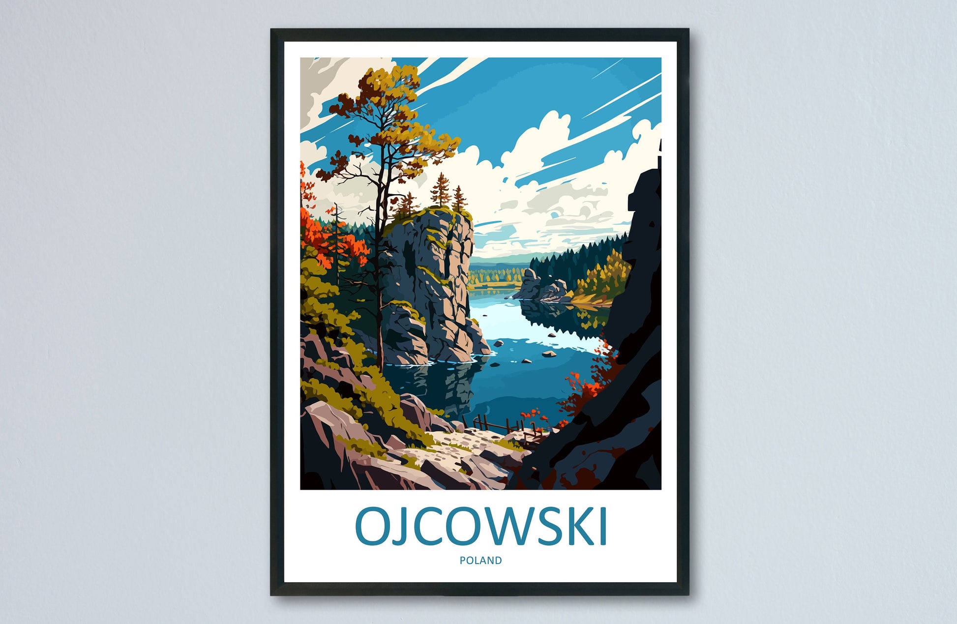 Ojcowski National Park Travel Print Wall Art Ojcowski National Park Wall Hanging Home Décor Ojcowski National Park Gift Art Lovers Poland